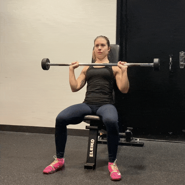 How To Do Seated Barbell Overhead Press